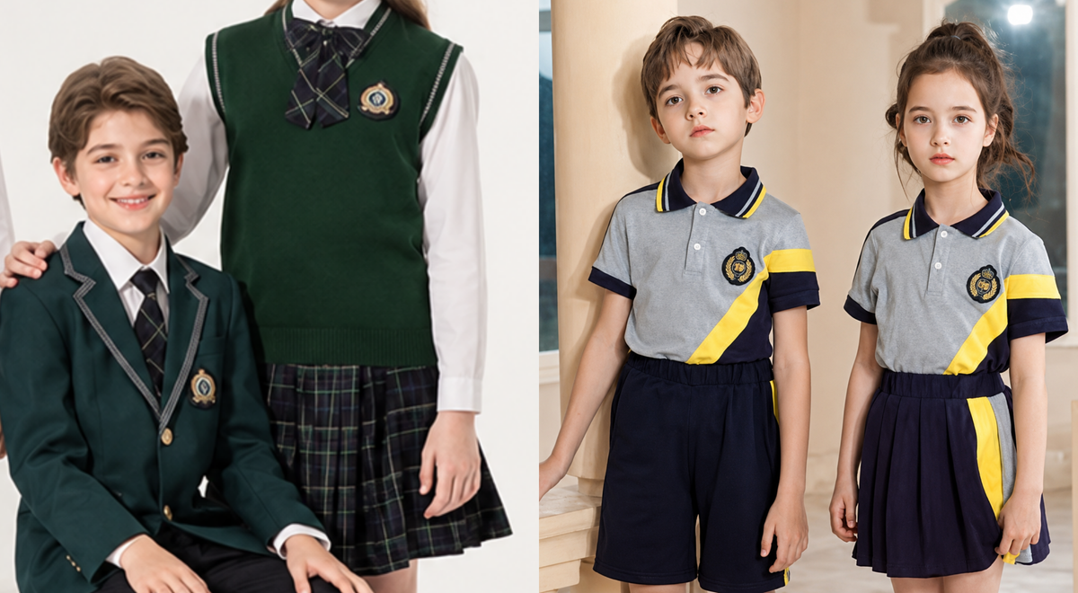 Diseño y confección de uniformes escolares con la identidad visual de tu colegio, FP o universidad